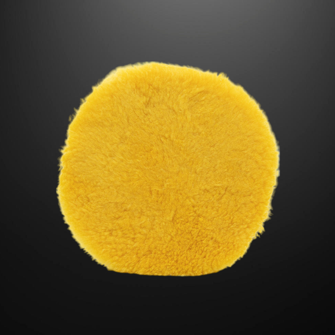 8" Yellow X-Cut Lambswool Pad